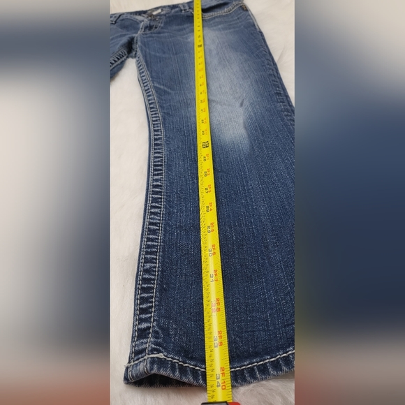 Silver Jean Co women's blue Denim Suku Capri size w31 - Picture 7 of 16